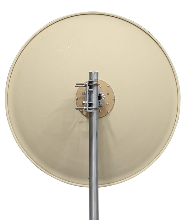 Ultra-Wide Band Dual Polarization (Circular Option) UWB Dish Parabolic Solid 3 FT 90cm Antenna V2