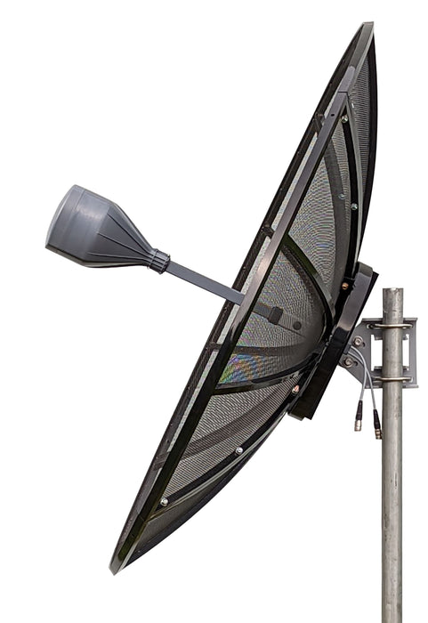 Ultra-Wide Band 3 FT Mesh 90cm Dual Pol Circular-Optional UWB 600 MHz - 11 GHz Dish Parabolic Antenna