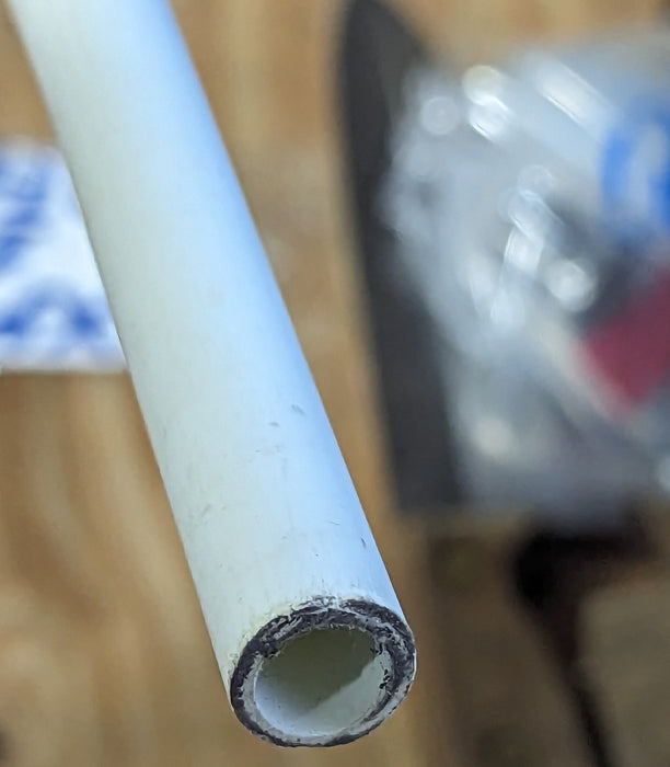 10 Tubes, Fiberglass Half Inch OD 89-1/2" long white unpainted