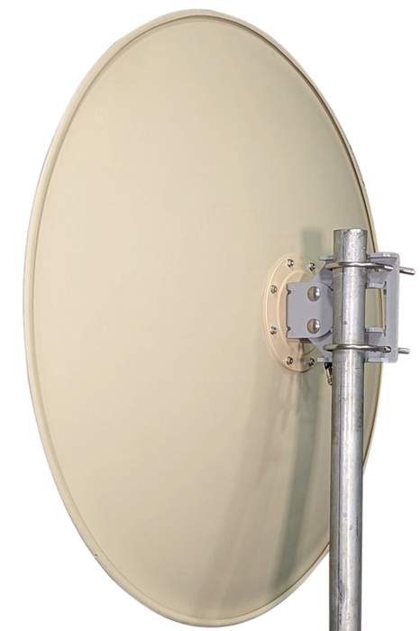 Ultra-Wide Band Dual Polarization (Circular Option) UWB Dish Parabolic Solid 3 FT 90cm Antenna V2