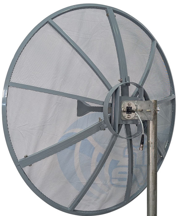 Ultra-Wide Band Mesh 3 FT 90cm Linear Pol UWB 2.1GHz - 10GHz Dish Parabolic Antenna