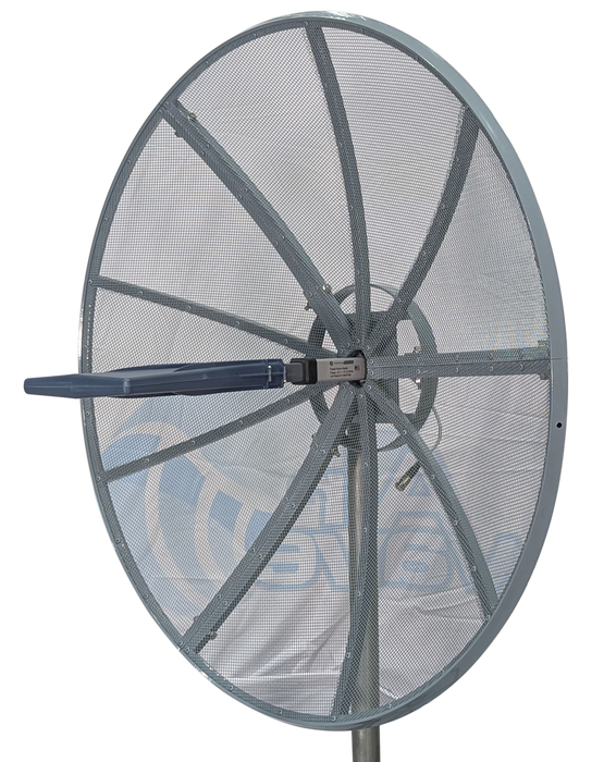Mesh Petal Dish Parabolic 3 FT 90cm 0.600 to 6.50 GHz UWB Single Polarization