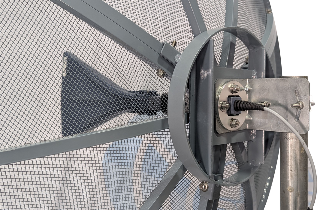Mesh Petal Dish Parabolic 3 FT 90cm 0.600 to 6.50 GHz UWB Single Polarization