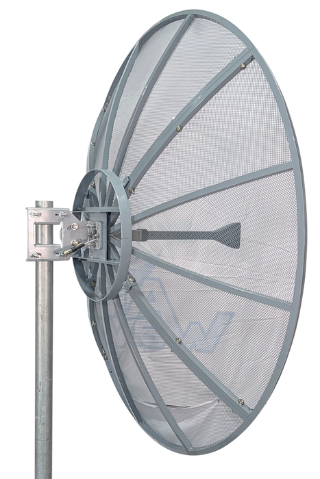 Ultra-Wide Band 4 FT 120cm 1.2m Linear Pol UWB 2.1GHz - 10GHz Dish Parabolic Mesh  Antenna