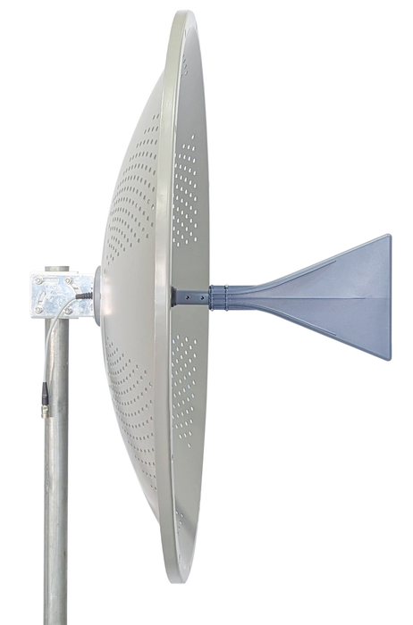 Ultra-Wide Band Single Polarization UWB 600MHz -6GHz Dish Parabolic 3 FT 90cm