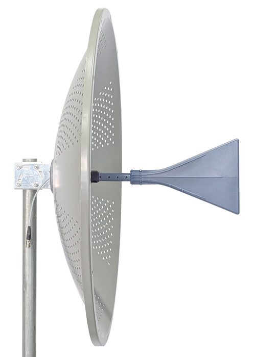 Ultra-Wide Band Single Polarization UWB 600MHz -6GHz Dish Parabolic 3 FT 90cm