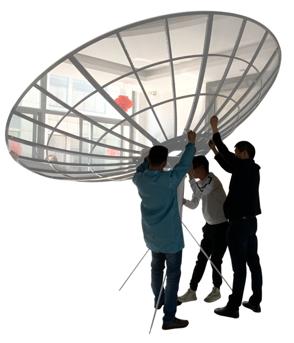 Mesh Petal Dish Parabolic 8 FT 240cm 2.4m No Feed Horn C-Band Antenna