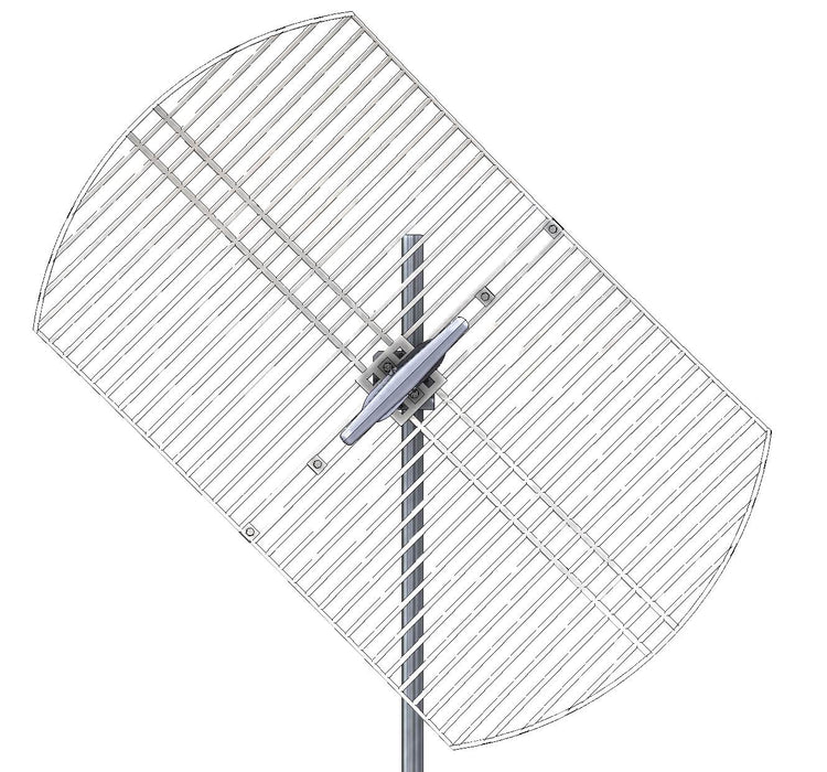 Ultra Wide Band 600MHz-6.5GHz Parabolic Grid Cellular Data SigInt