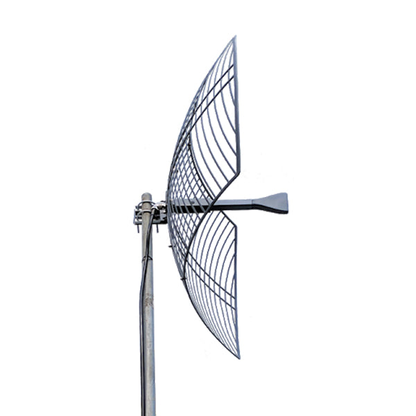 2.1-7.5 GHz High Gain Parabolic Grid Dual Band WiFi SigInt Ultra Wide Band UWB