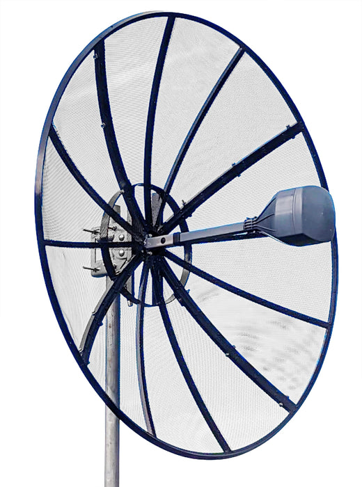 Ultra Wide Band Dual Circular Pol UWB 600MHz - 10GHz Dish Parabolic Mesh 4 FT 120cm Antenna