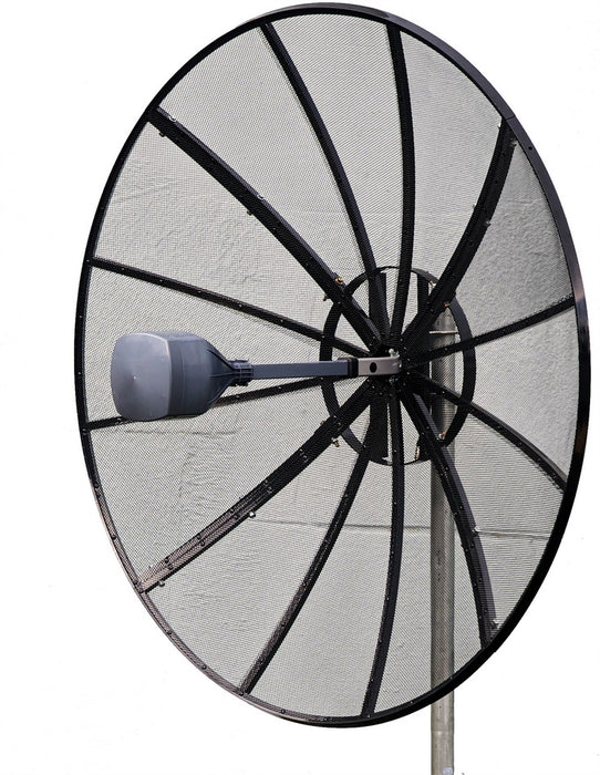 Ultra Wide Band Dual Circular Pol UWB 600MHz - 10GHz Dish Parabolic Mesh 4 FT 120cm Antenna