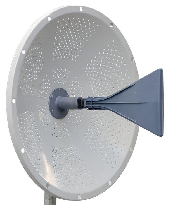 Ultra-Wide Band Single Polarization UWB 600MHz -6GHz Dish Parabolic 2 FT 60cm Compact HOA Ham