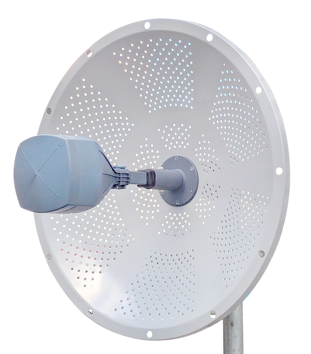 Ultra-Wide Band Dual Polarization UWB 600MHz-11GHz Dish Parabolic 2 FT 60cm Compact HOA Ham