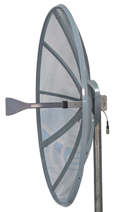 NEW. PRE-LISTING Ultra-Wide Band Linear Pol UWB 2.1GHz - 10GHz Dish Parabolic Mesh 3 FT 90cm Antenna (Copy)