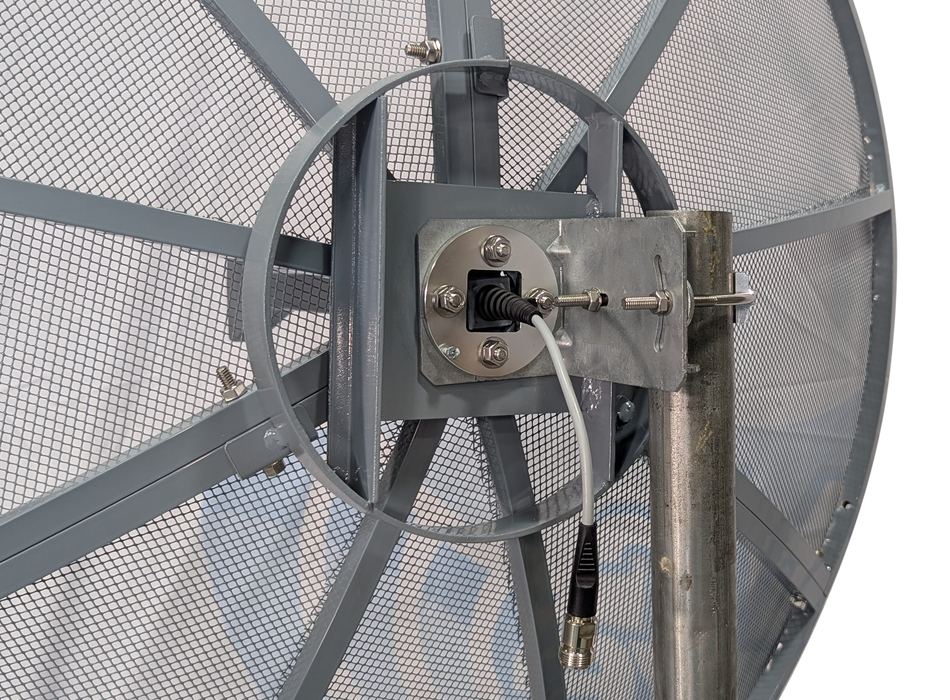 NEW. PRE-LISTING Ultra-Wide Band Linear Pol UWB 2.1GHz - 10GHz Dish Parabolic Mesh 3 FT 90cm Antenna (Copy)