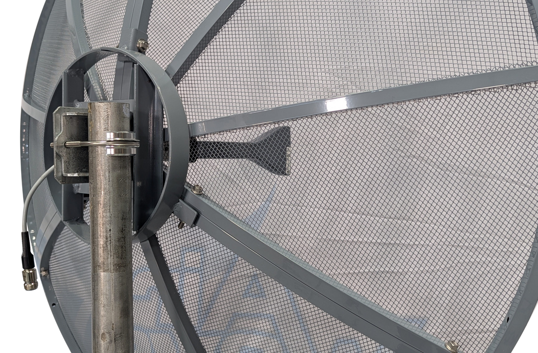 NEW. PRE-LISTING Ultra-Wide Band Linear Pol UWB 2.1GHz - 10GHz Dish Parabolic Mesh 3 FT 90cm Antenna (Copy)