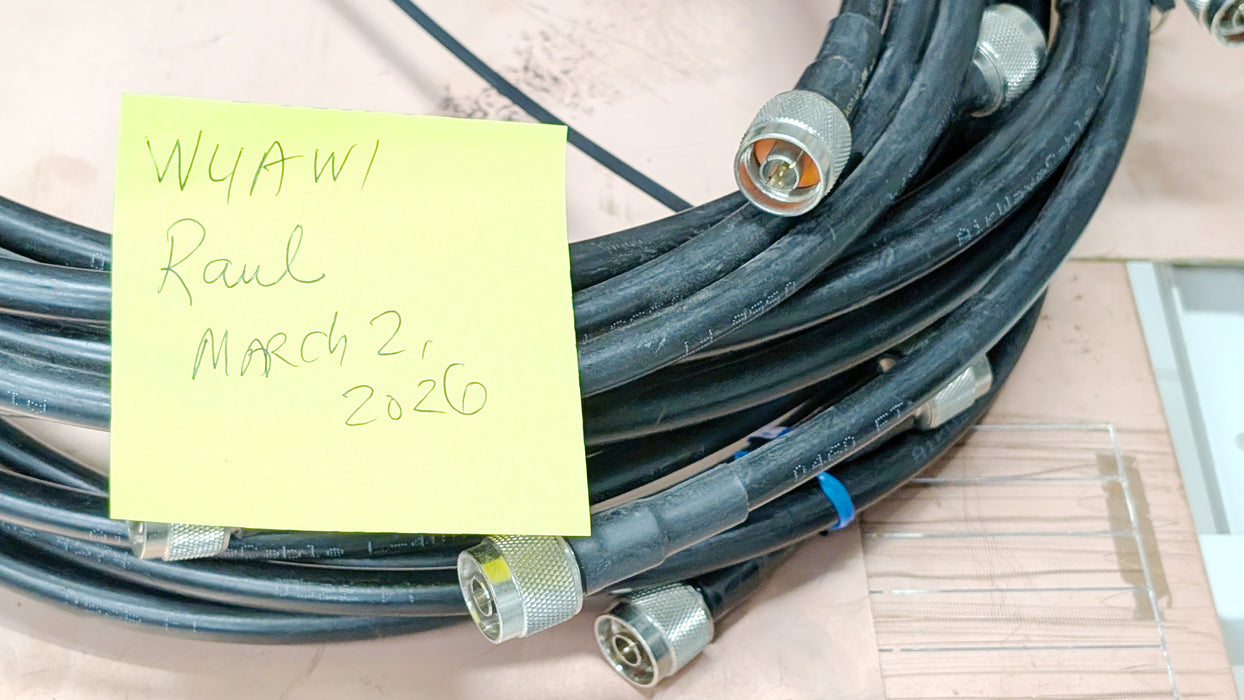 Coaxial Cable Jumpers 10 FT LMR-400 Equivalent. N connectors