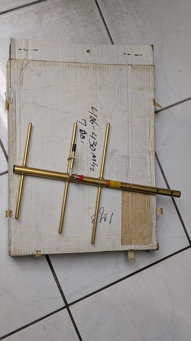 Antenex Y4063 Yagi Antenna UHF 406-430MHz Welded Gold Anodized