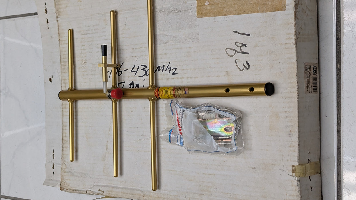 Antenex Y4063 Yagi Antenna UHF 406-430MHz Welded Gold Anodized