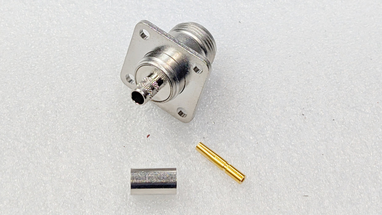Amphenol Connex 172319 N female Connector Crimp LMR-240 RG-8X Mini-8 Flange