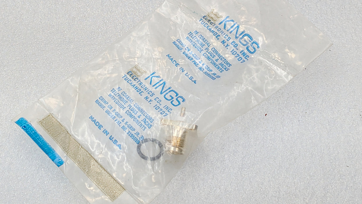 TNC Female Flange 1/2" pattern Kings Electronics with O-ring