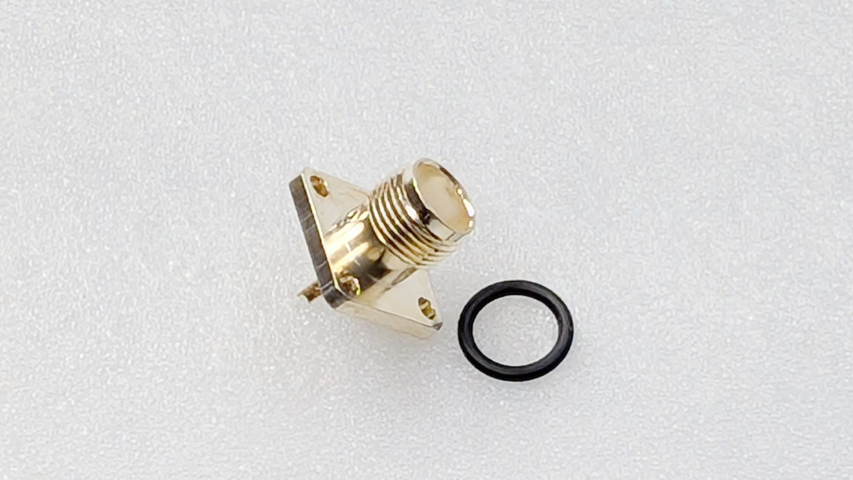 TNC Female Flange 1/2" pattern Kings Electronics with O-ring