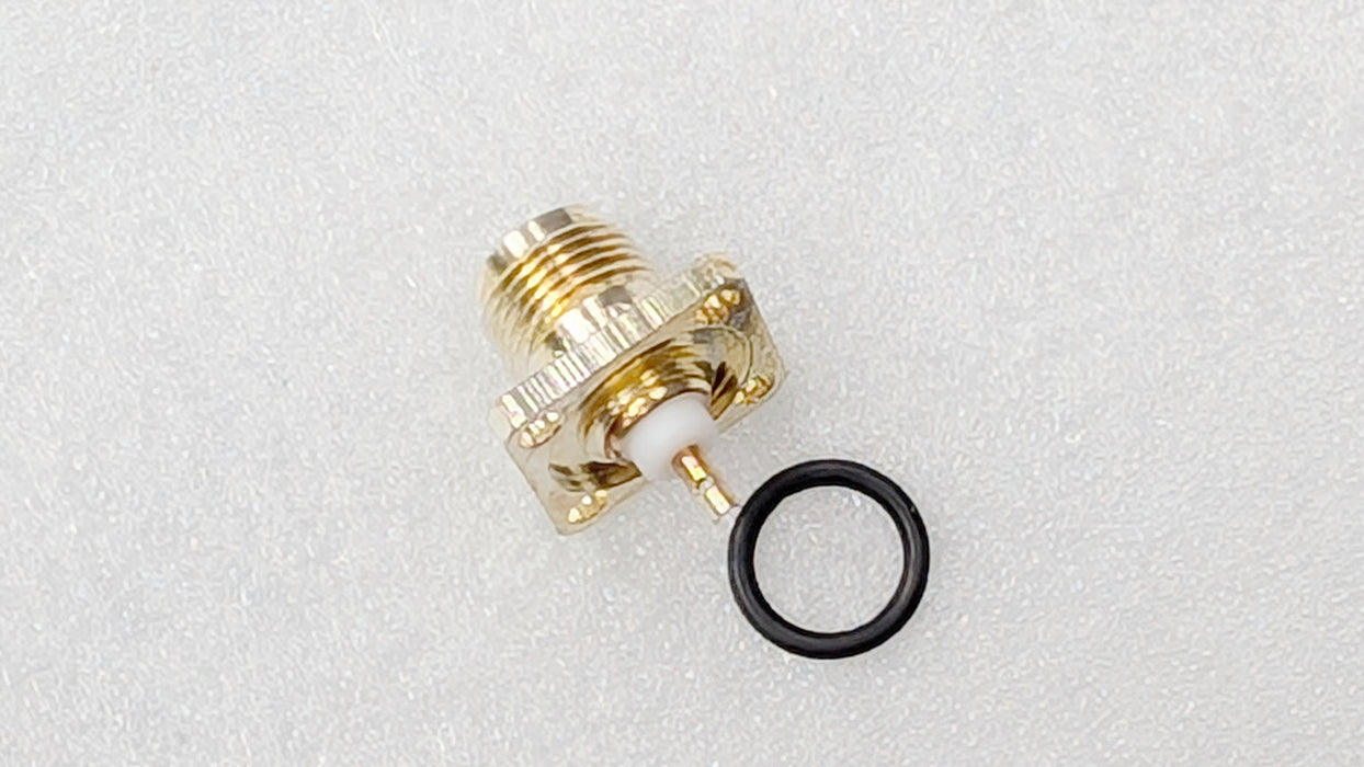 TNC Female Flange 1/2" pattern Kings Electronics with O-ring