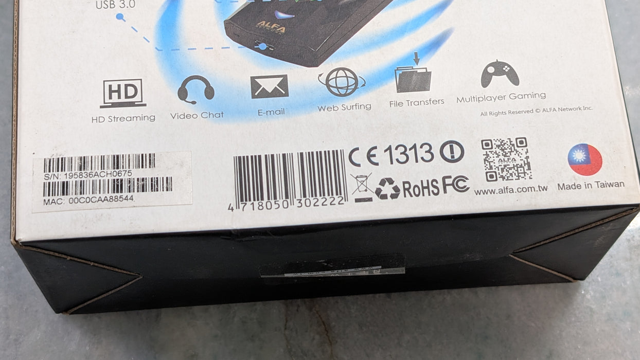 ALFA Network AWUS036ACH WiFi 6E USB radio Adapter 802.11ac